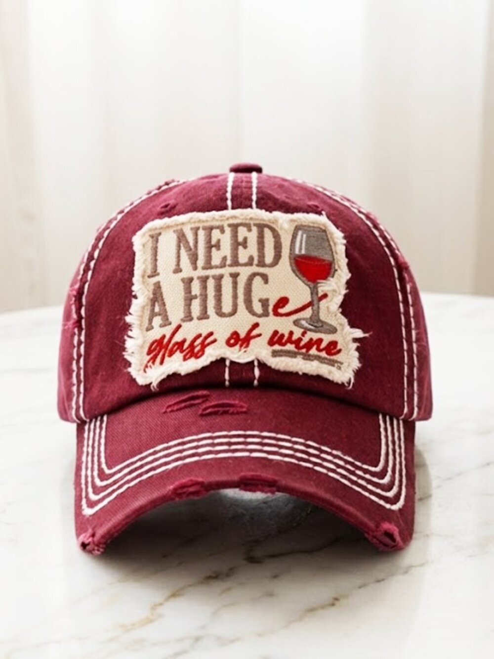 Burgundy I Need a Huge Glass of Wine